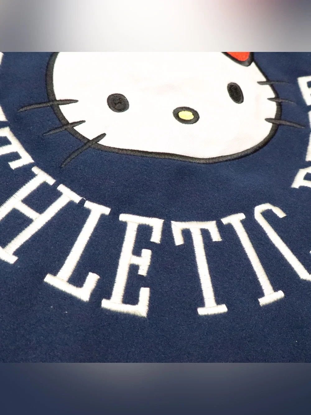 HELLO KITTY-AEROPOSTALE -VARSITY-BOMBER-JACKET-SNAP BUTTON-SIZE L